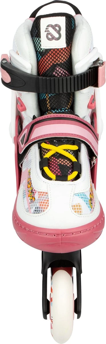Nijdam Inline Skates Verstelbaar - 38-42 - Fruity Fro-yo - Roze/Wit 4 Nijdam Inline Skates Verstelbaar - 38-42 - Fruity Fro-yo - Roze/Wit - Afbeelding 4