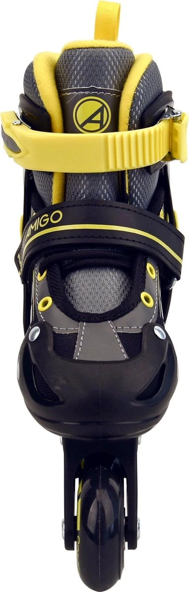 AMIGO Fuse Inlineskates - Skeelers Voor Jongens En Meisjes - Zwart/Geel - Maat 34-37 2 AMIGO Fuse Inlineskates - Skeelers Voor Jongens En Meisjes - Zwart/Geel - Maat 34-37 - Afbeelding 2