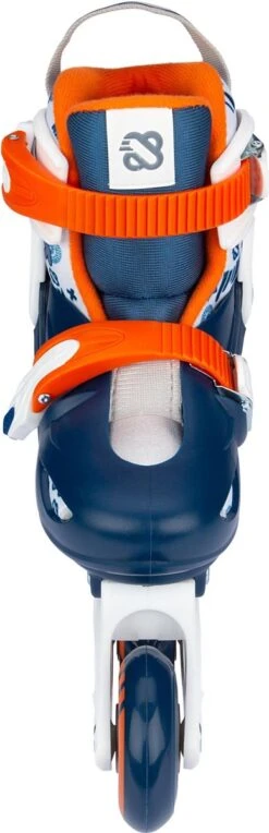 Nijdam Inline Skates Verstelbaar - Traffic Racer - Marine/Oranje/Wit/Zilvergrijs - 33-36 -NIJDAM Sport & Spel Winkel 388x1200 1
