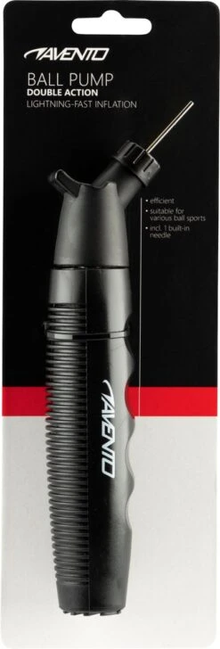 Avento Ballenpomp - Double Action - Zwart -NIJDAM Sport & Spel Winkel 407x1200