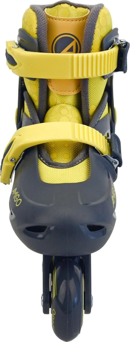 AMIGO Racer Inlineskates - Skeelers Voor Jongens En Meisjes - Zwart/Geel - Maat 34-37 2 AMIGO Racer Inlineskates - Skeelers Voor Jongens En Meisjes - Zwart/Geel - Maat 34-37 - Afbeelding 2