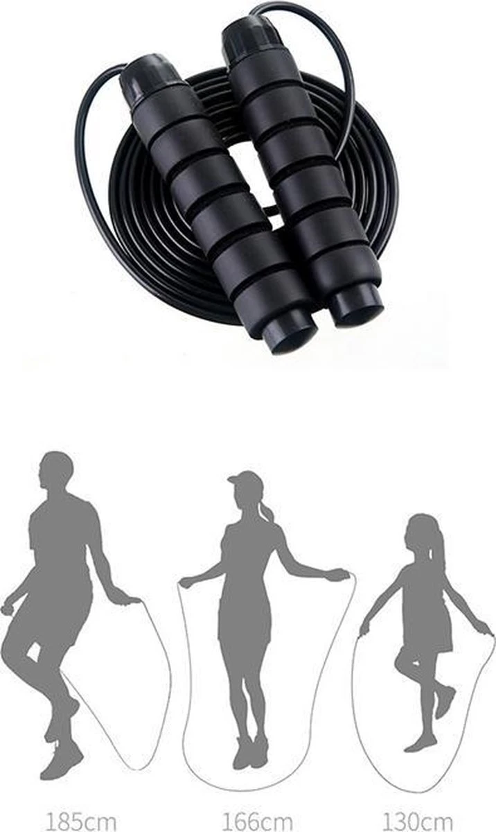 XTREMEFIT® Professioneel Verstelbaar Springtouw - Fitness - Boksen - Sport - Krachttraining - Crossfit - Anti-slip Handvat - Buitensport - Thuis Oefeningen - Fitness - Conditie - Springtouw Volwassenen - Springtouw Kinderen 2 XTREMEFIT® Professioneel Verstelbaar Springtouw - Fitness - Boksen - Sport - Krachttraining - Crossfit - Anti-slip Handvat - Buitensport - Thuis Oefeningen - Fitness - Conditie - Springtouw Volwassenen - Springtouw Kinderen - Afbeelding 2