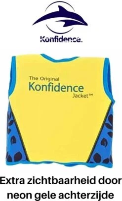 Konfidence - Zwemvest/Drijfvest Kind - Blauw - 1,5-3 Jaar / 12-20 Kg -NIJDAM Sport & Spel Winkel 727x1200