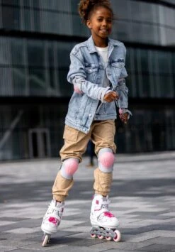 Nijdam Inline Skates Verstelbaar - White Wedge - Wit/Fuchsia - 29-32 -NIJDAM Sport & Spel Winkel 835x1200 4