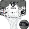 Wilson NBA Team Brooklyn Nets Mini Hoop WTBA1302BRO, Unisex, Grijs, Basketbal Achterborden, Maat: One Size