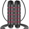 Merkloos Professioneel Springtouw Met Extra Gewicht - Sport - Verstelbaar - Verzwaard - Rood - Volwassen En Kinderen - Touwtje Springen - Speedrope Conditie & Krachttraining - Thuis Oefeningen & Buitensport Fitness Artikelen