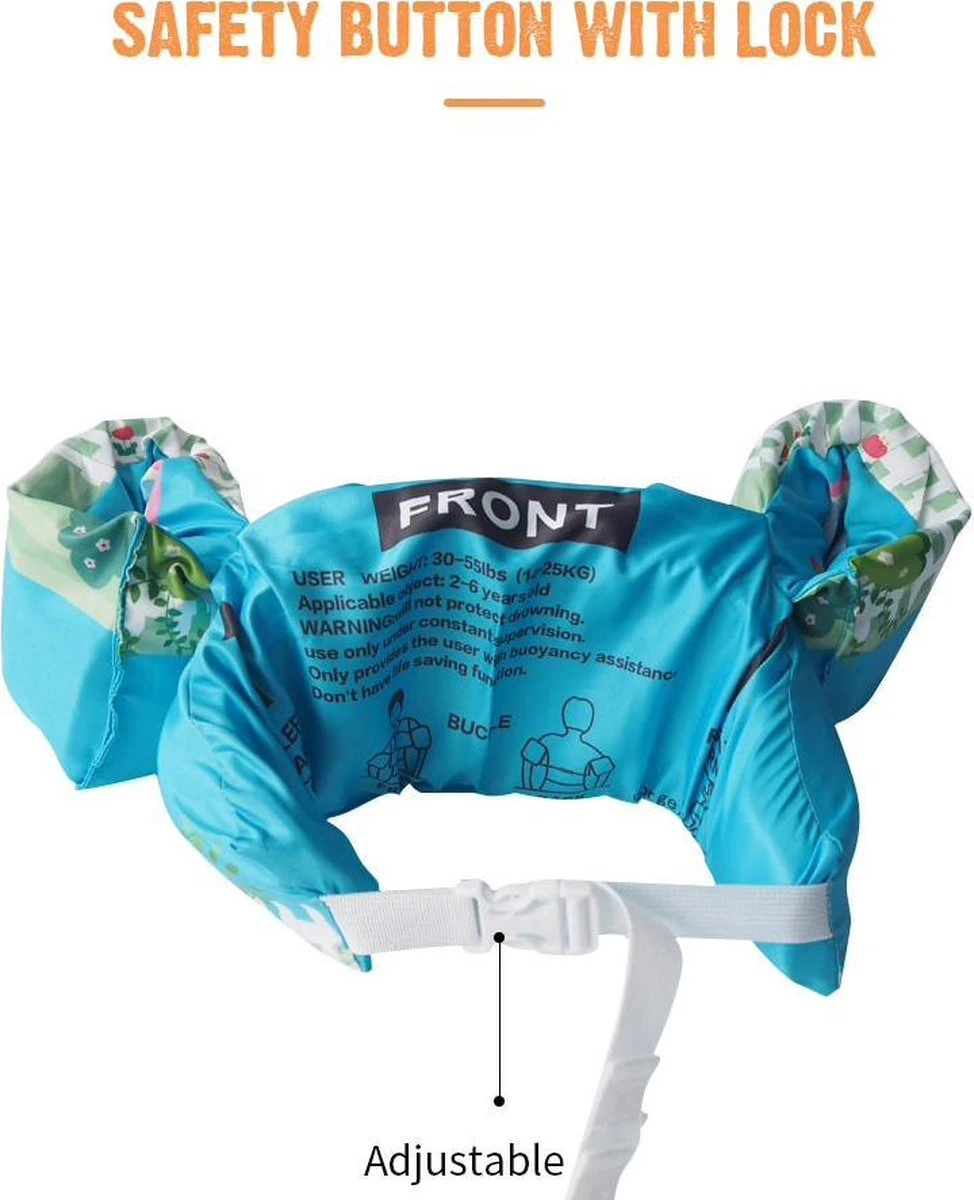 Merkloos Zwemvest Kinderen - Zeedieren| 2 - 6 Jaar | 15 - 25kg | Veilig Zwemmen | Zwemband | Reddingsvest | Kidzstore.eu 2 Merkloos Zwemvest Kinderen - Zeedieren| 2 - 6 Jaar | 15 - 25kg | Veilig Zwemmen | Zwemband | Reddingsvest | Kidzstore.eu - Afbeelding 2