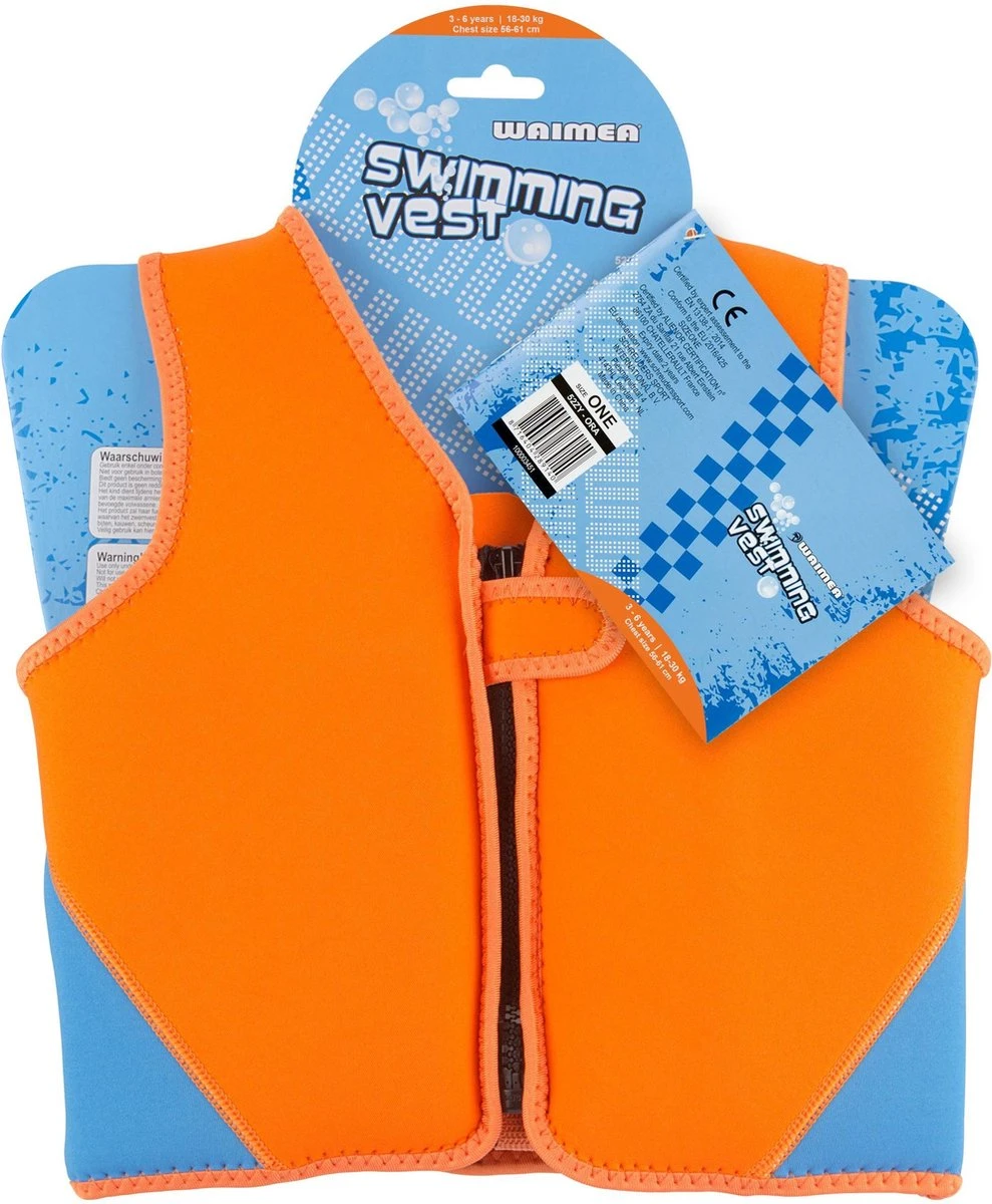 Waimea Zwemvest - 3-6 Jaar - 18-30 Kg - Fluororanje 12 Waimea Zwemvest - 3-6 Jaar - 18-30 Kg - Fluororanje - Afbeelding 12