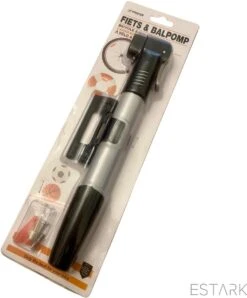 ESTARK - Ballenpomp - Professionele Voetbalpomp - Basketbalpomp - Ballenpomp- Pomp - Inclusief Naald - Balpomp - Voetbal - Basket - Volleyball - Bal - Ballen - Handpomp -NIJDAM Sport & Spel Winkel 993x1200